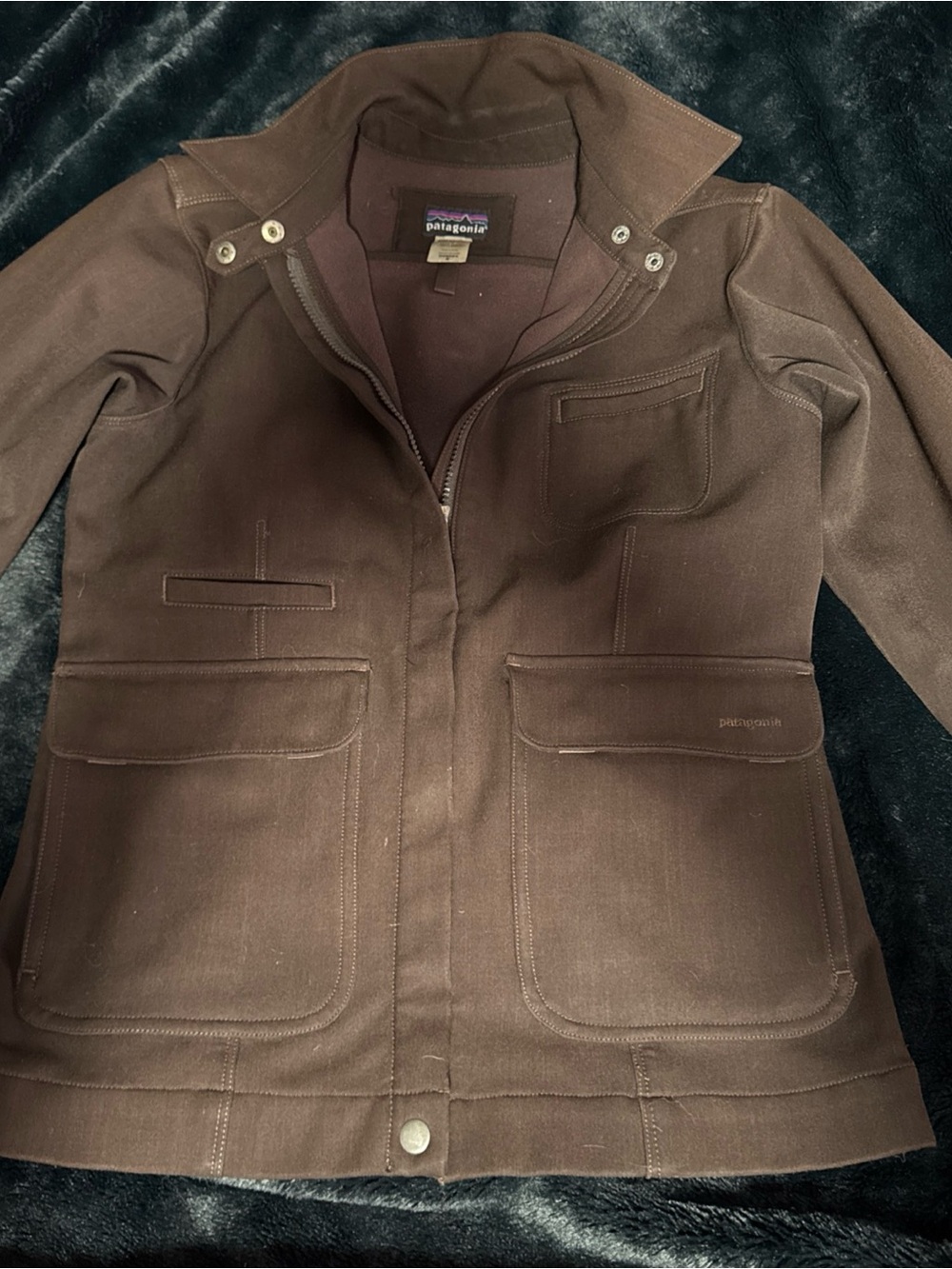 Patagonia Women's Fremont Jacket Brown Utility Jacket Size SMALL